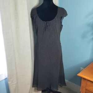 Savannah Summer Dress Black With White Polka Dots